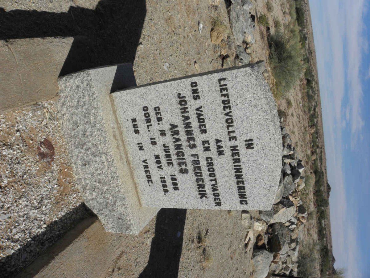 ARANGIES Johannes Frederik 1886-1968