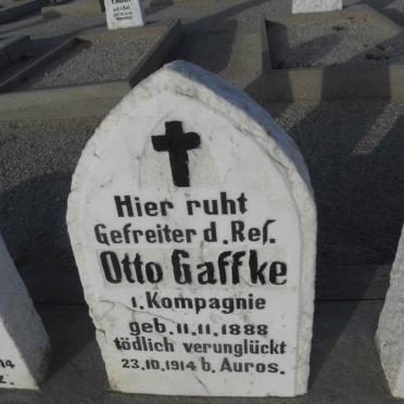 GAFFKE Otto 1888-1914