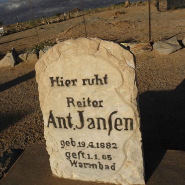 JANSEN Ant. 1882-1905