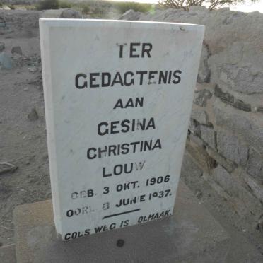 LOUW Gesina Christina 1906-1937