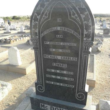 McDONALD Michael Charles Edward 1883-1942