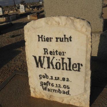 KÖHLER W. 1882-1905