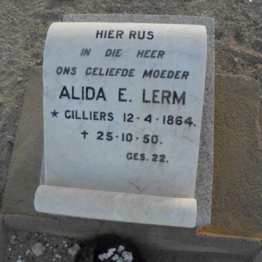 LERM Alida E. nee CILLIERS 1864-1950