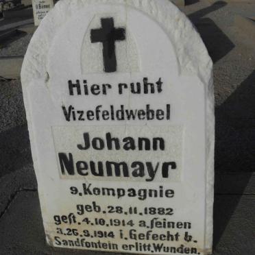 NEUMAYR Johann 1882-1914