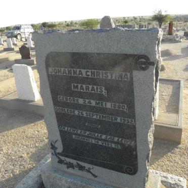 MARAIS Johanna Christina 1880-1952