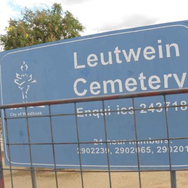 Namibia, WINDHOEK, Leutwein, Original cemetery