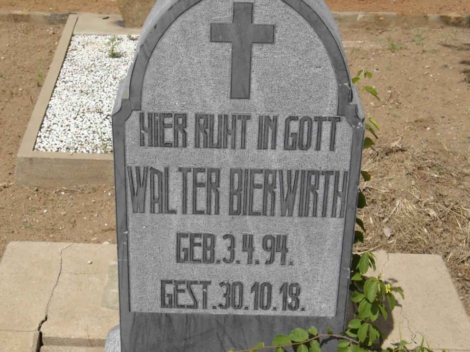 BIERWIRTH Walter 1894-1918
