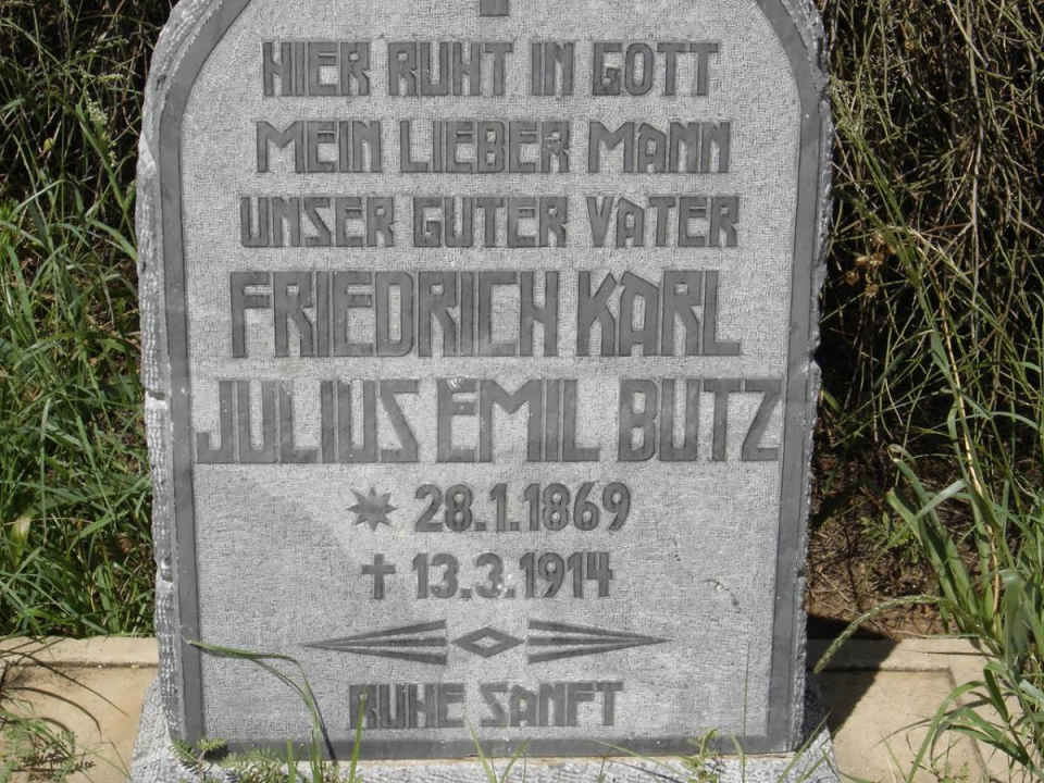 BUTZ Friedrich Karl Julius Emil 1869-1914