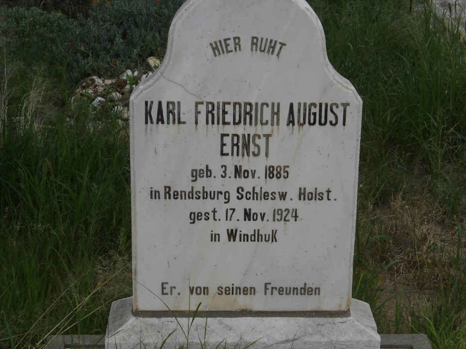ERNST Karl Friedrich August 1885-1924