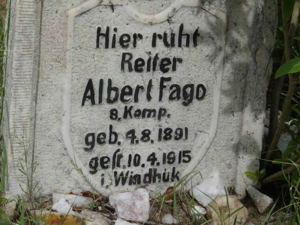 FAGO Albert 1891-1915