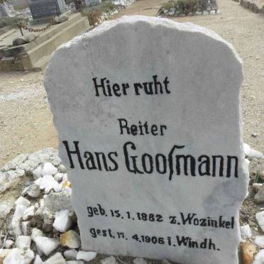 GOOSMANN Hans 1882-1906