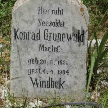 GRUNEWALD Konrad 1881-1904