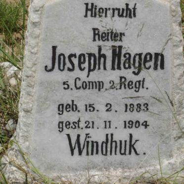 HAGEN Joseph 1883-1904