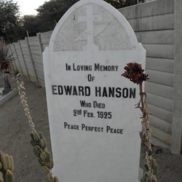 HANSON Edward 1925-1925