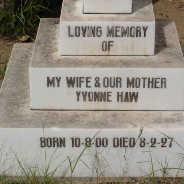 HAW Yvonne 1900-1927