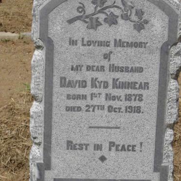 KINNEAR David Kyd 1878-1918