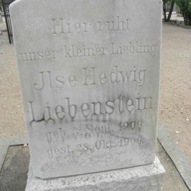 LIEBENSTEIN Ilse Hedwig 1906-1906