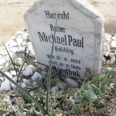 PAUL Michael 1882-1905