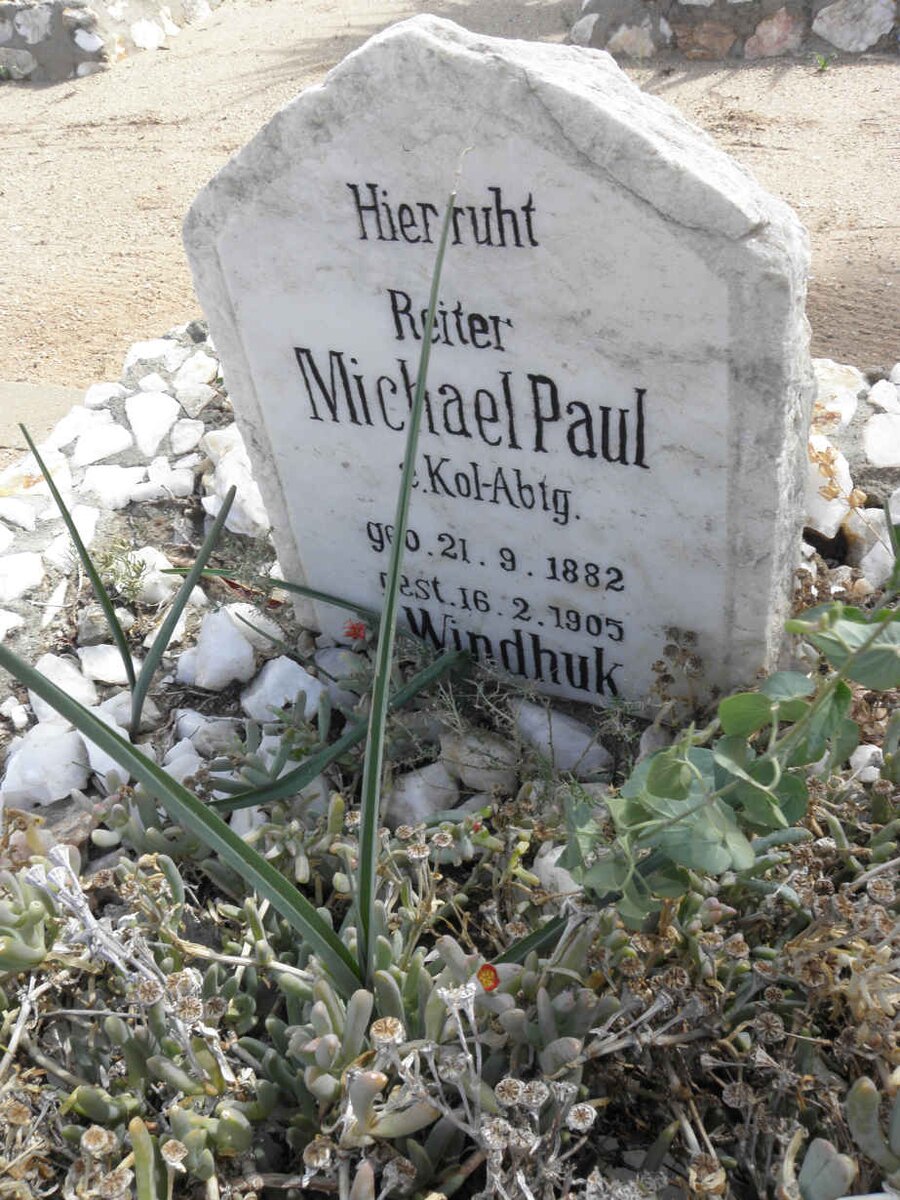 PAUL Michael 1882-1905