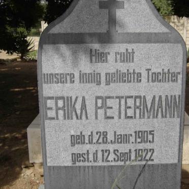 PETERMANN Erika 1905-1922