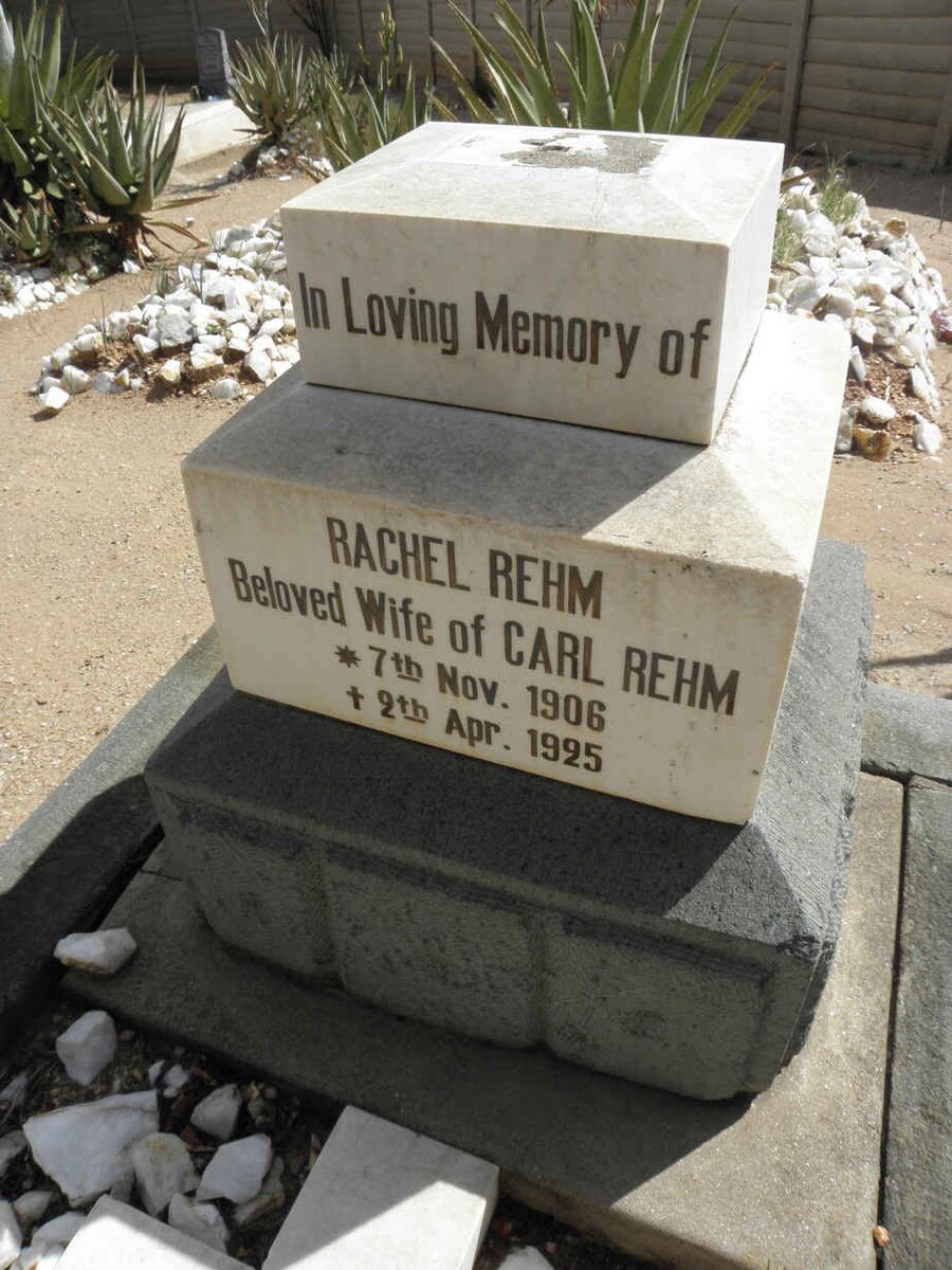 REHM Rachel 1906-1925