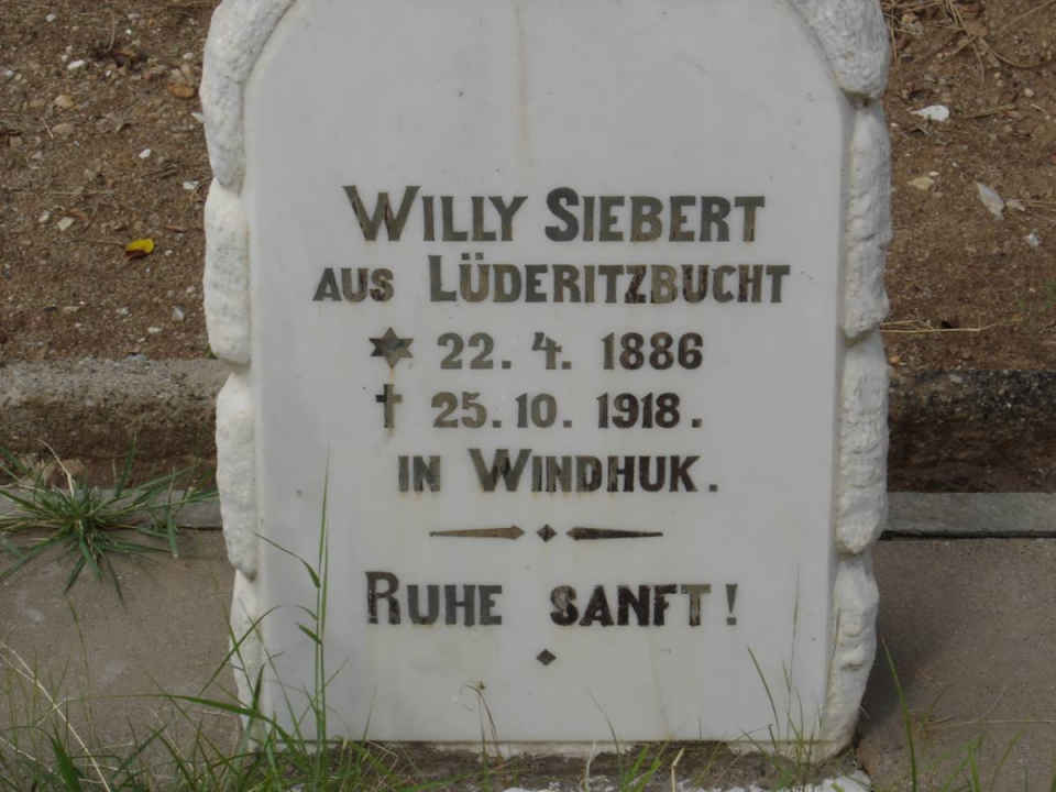 SIEBERT Willy 1886-1918