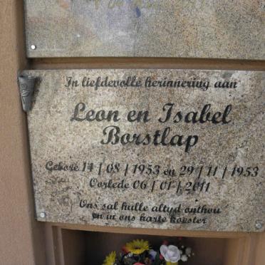 BORSTLAP Leon 1953-2011 &amp; Isabel 1953-2011