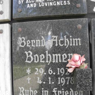 BOEHMEN Bernd Achim 192?1978