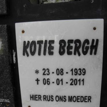 BERGH Kotie 1939-2011