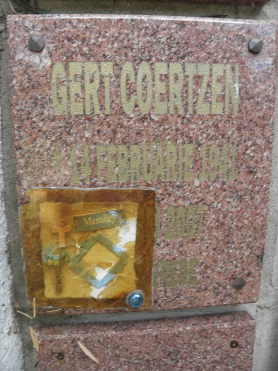 COERTZEN Gert 1941-2007