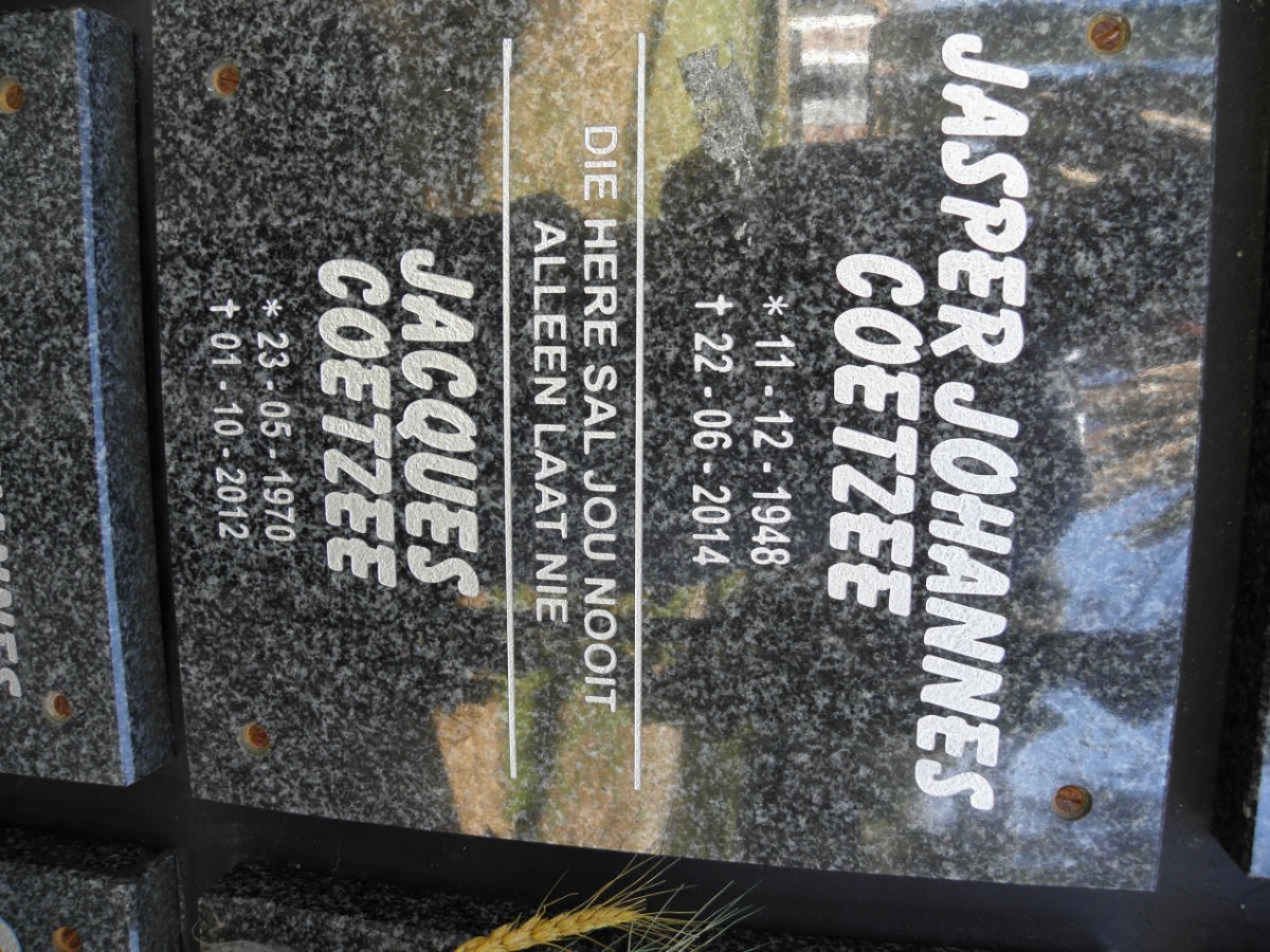 COETZEE Jasper Johannes 1948-2014 :: COETZEE Jacques 1970-2012