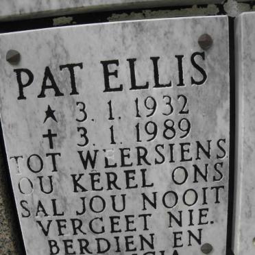 ELLIS Pat 1932-1989