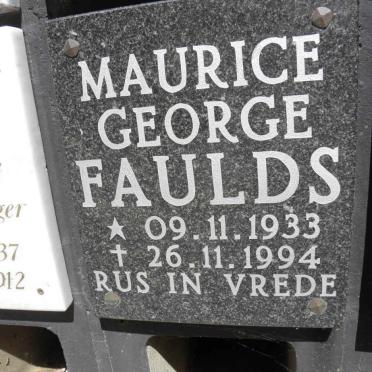 FAULDS Maurice George 1933-1994