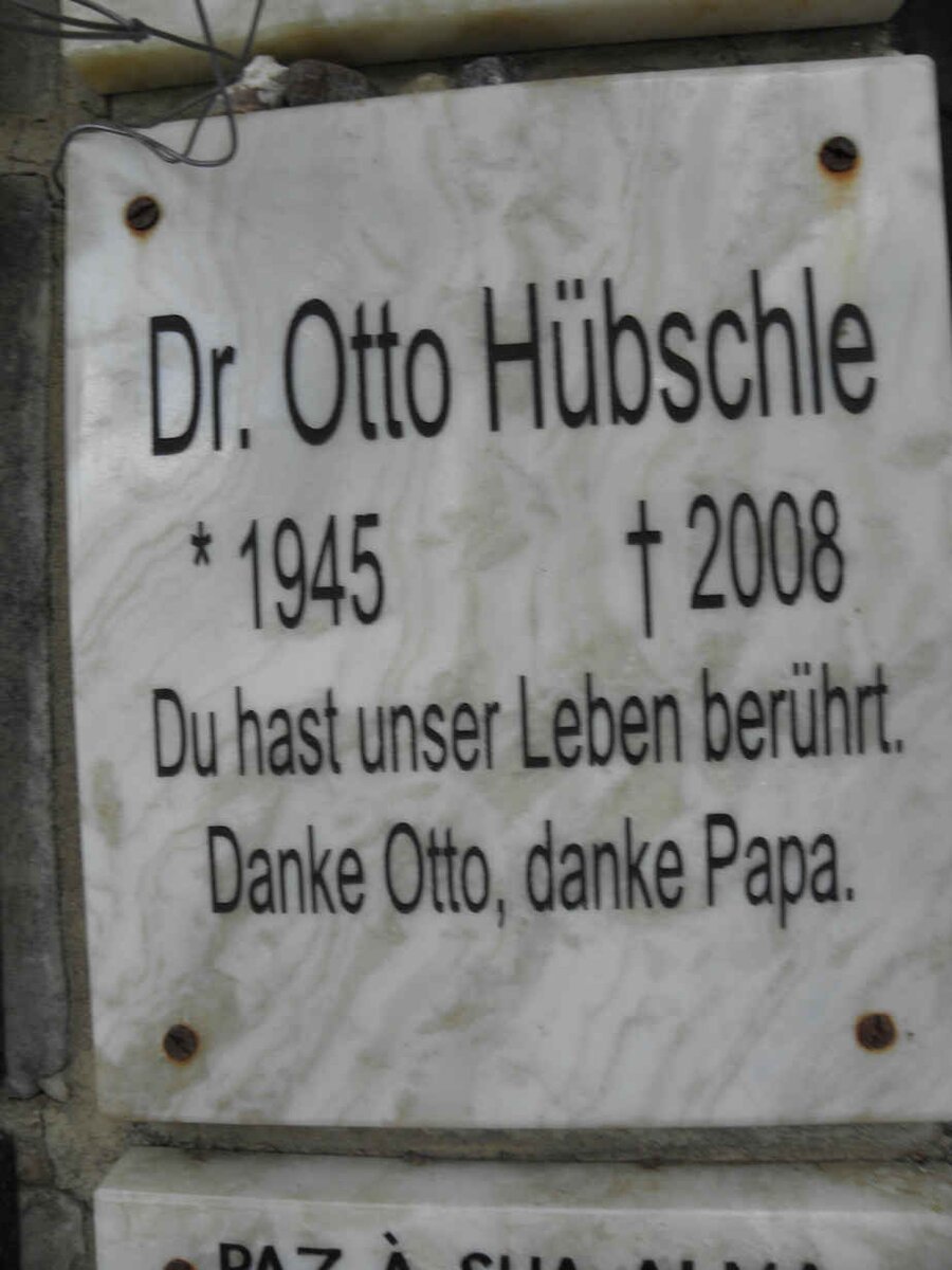 HÜBSCHLE Otto 1945-2008