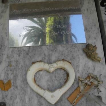 JANTJIES Jakobus Johannes 1938-1987