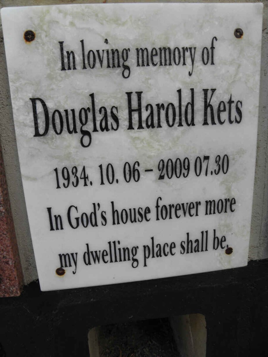 KETS Douglas Harold 1934-2009