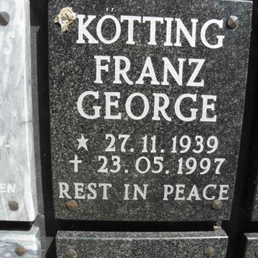 KOTTING Franz George 1939-1997