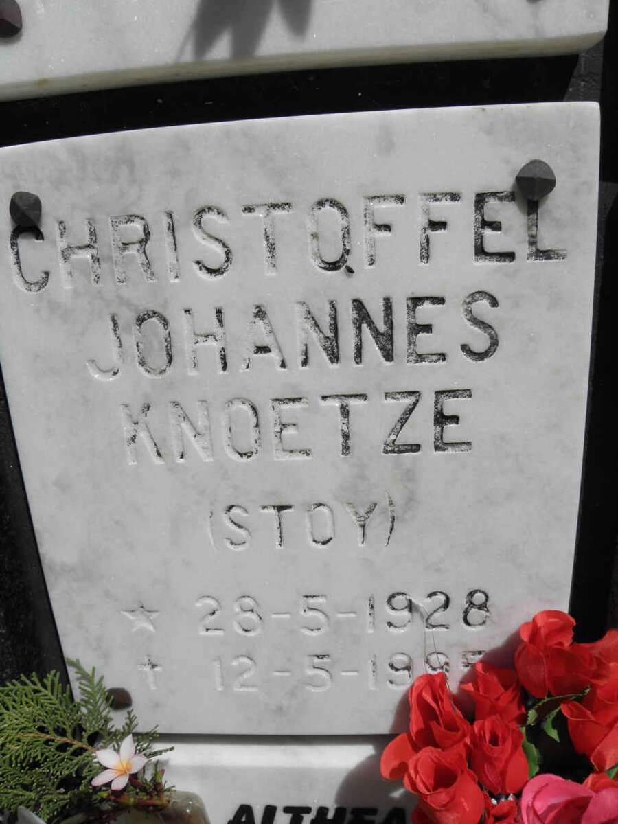 KNOETZE Christoffel Johannes 1928-1995