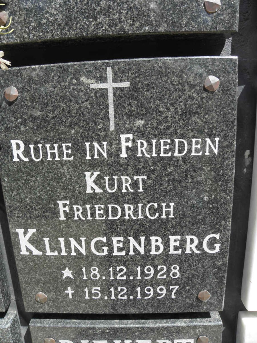 KLINGENBERG Kurt Friedrich 1928-1997