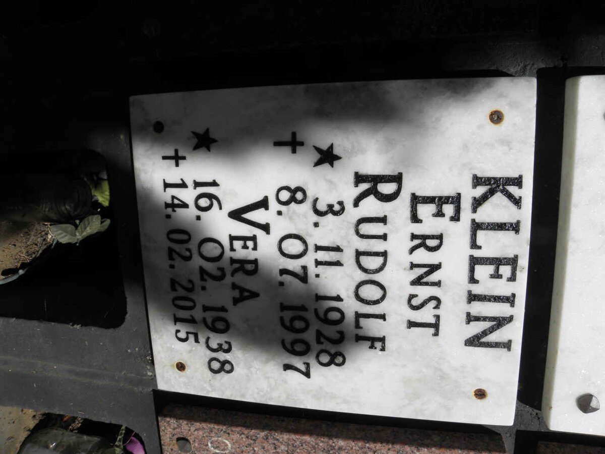 KLEIN Ernst Rudolf 1928-1997 &amp; Vera 1938-2015