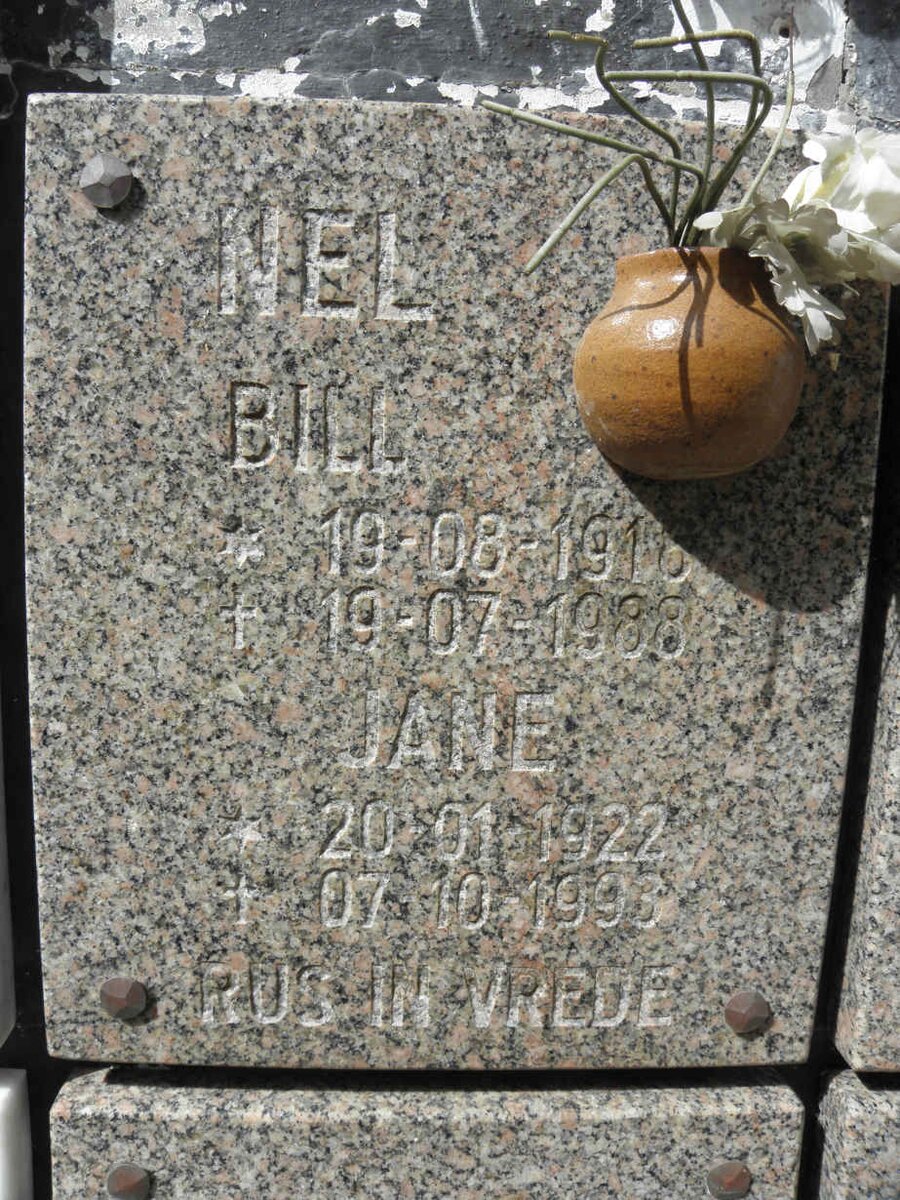 NEL Bill 1918-1988 &amp; Jane 1922-1993