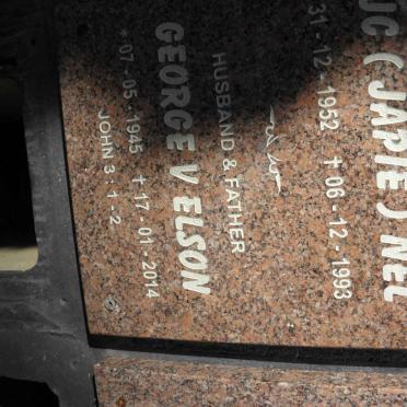 NEL J.C. 1952-1993 :: ELSON George V. 1945-2014