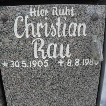 RAU Christian 1905-198?