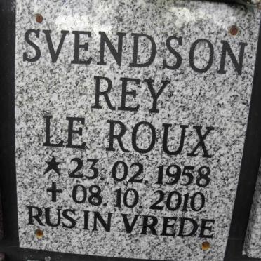 ROUX Svendson Rey, le 1958-2010