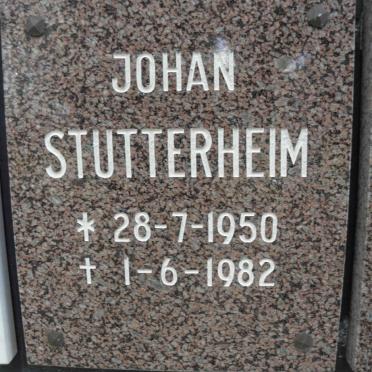 STUTTERHEIM Johan 1950-1982