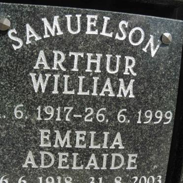 SAMUELSON Arthur  William 1917-1999 &amp; Emelia Adelaide 1918-2003