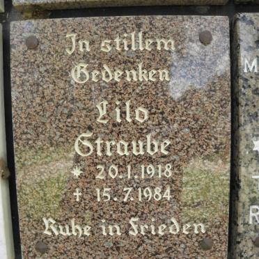 STRAUBE Lilo 1918-1984