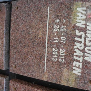 STRATEN Mason, van 2013-2013