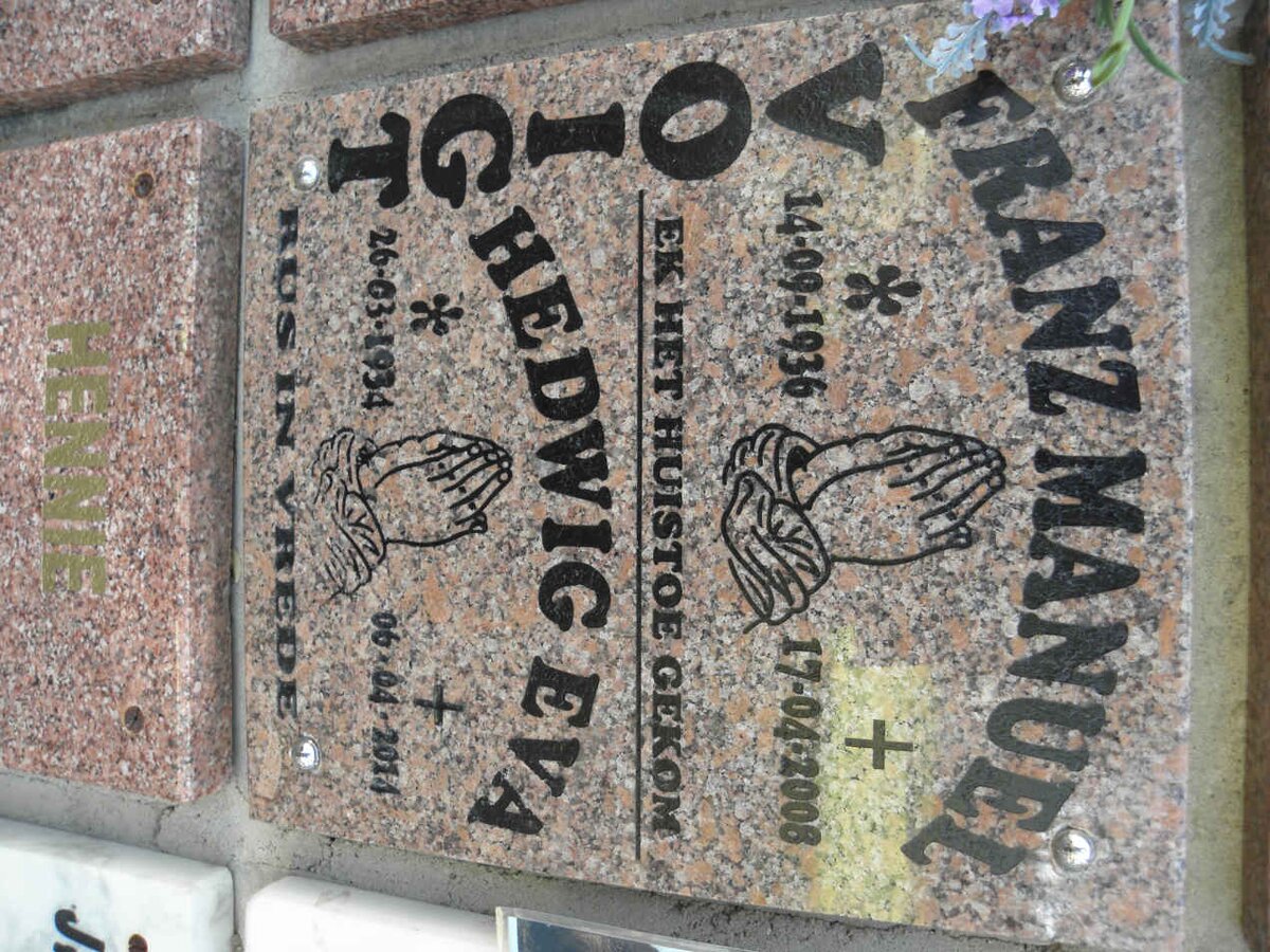 VOIGT Franz Manuel 1936-2008 &amp; Hedwig Eva 1934-2014