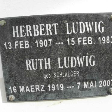 LUDWIG Herbert 1907-1983 &amp; Ruth SCLAEGER 1919-2007